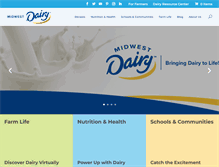 Tablet Screenshot of midwestdairy.com